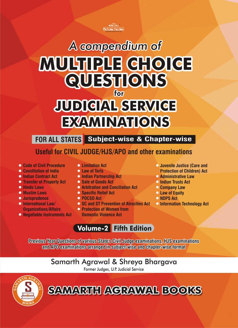 Compendium of Multiple Choice Questions for Judicial Service Examinations: Volume 2
