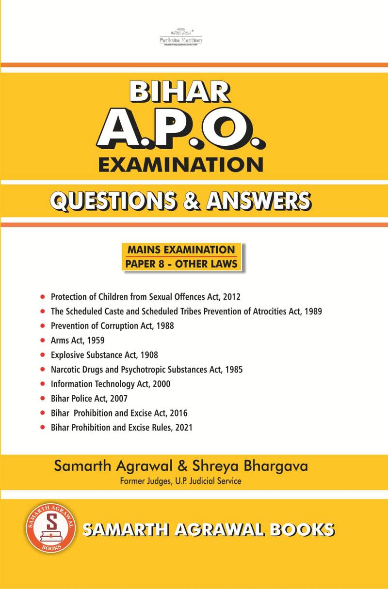 Bihar APO Examination: Questions and Answers