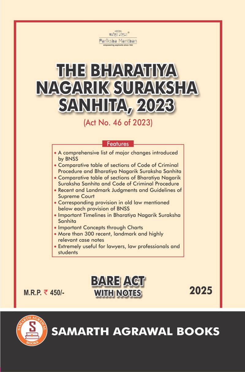 The Bharatiya Nagarik Suraksha Sanhita, 2023: Bare Act