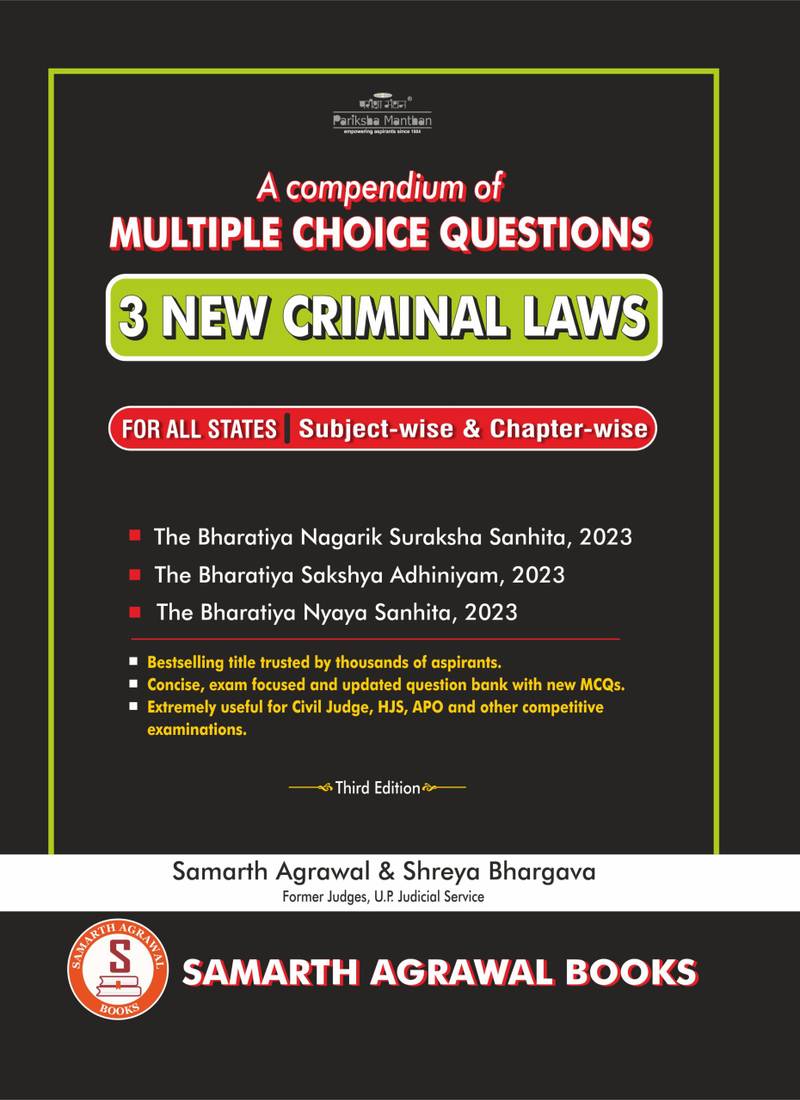 A Compendium of Multiple Choice Questions on 3 New Criminal Laws- 3rd Edition